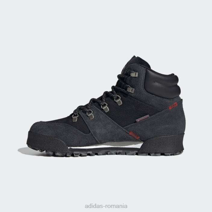 Adidas black terrex snowpitch cold.rdy cizme de drumeție bărbați negru/stacojiu 2JBN20050
