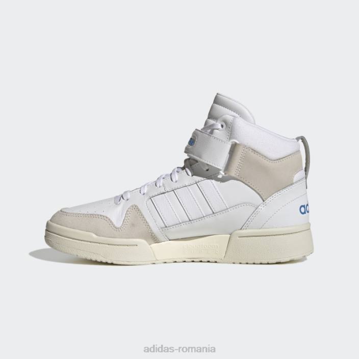 Adidas alb postmove mid cloudfoam super lifestyle baschet mid pantofi clasici adidas bărbați alb/albastru 2JBN6261