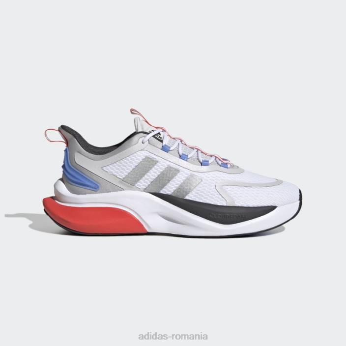 Adidas alphabounce+ sustainable bounce pantofi adidas albi bărbați alb/argintiu/albastru 2JBN4026
