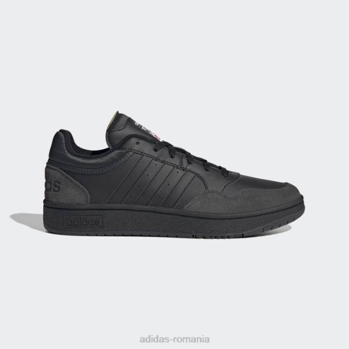 Adidas black hoops 3.0 lifestyle baschet pantofi clasici vintage bărbați negru/carbon 2JBN4594