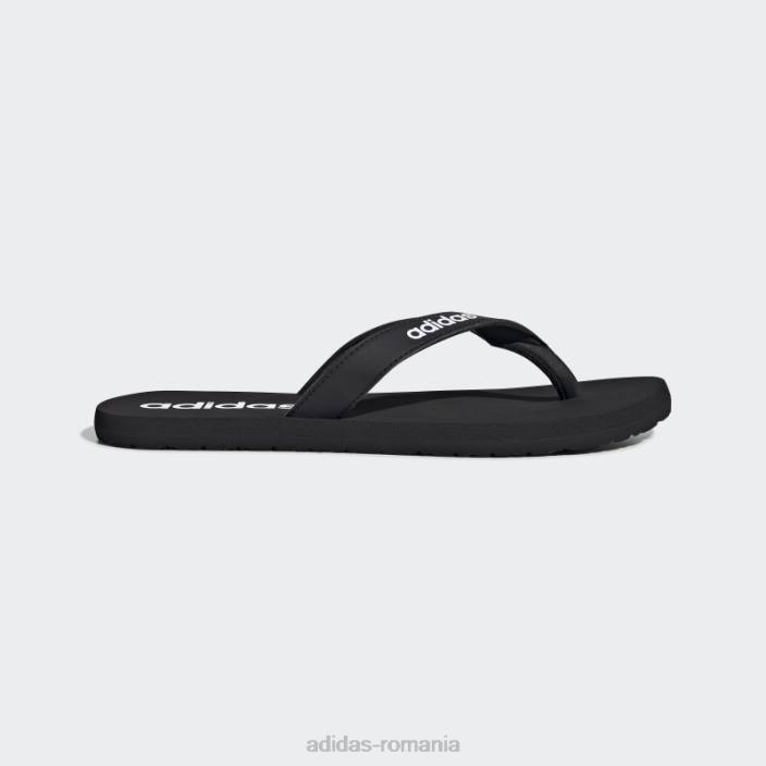 Adidas flip-flops eezay negre bărbați alb negru 2JBN1385