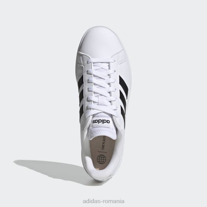 Adidas grand court td lifestyle court pantofi casual negri fierbinți bărbați alb negru 2JBN149