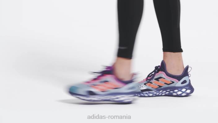 Adidas gri met web boost running sportswear lifestyle pantofi bărbați gri met/portocaliu/marin 2JBN4577
