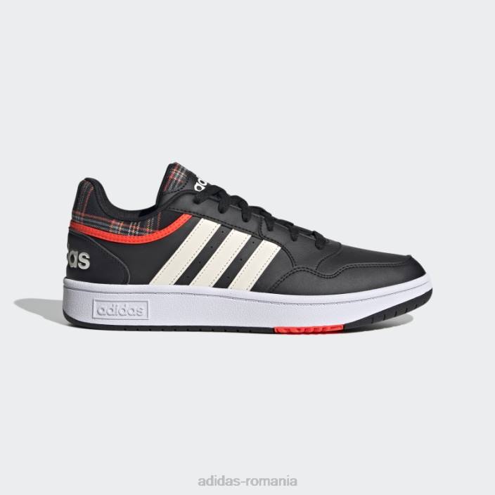 Adidas hoops 3.0 lifestyle baschet low classic vintage pantofi negru adidas bărbați negru/alb/gri 2JBN4380