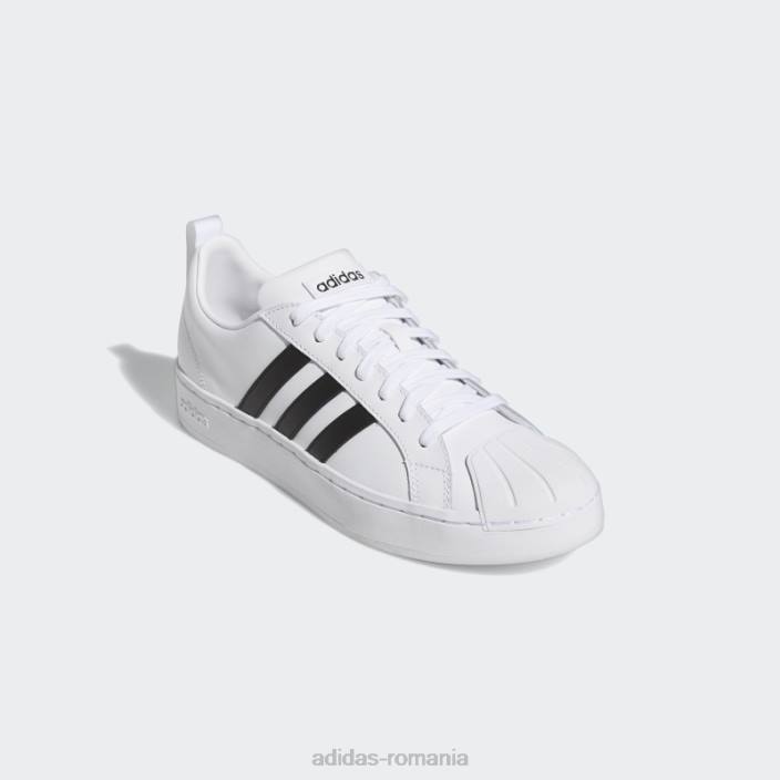 Adidas pantofi adidas albi streetcheck cloudfoam court bărbați alb negru 2JBN4749