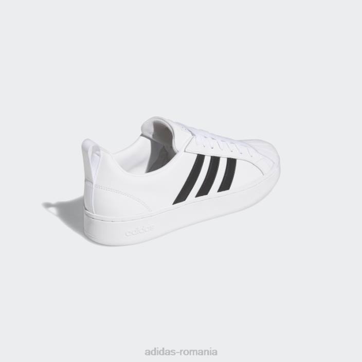 Adidas pantofi adidas albi streetcheck cloudfoam court bărbați alb negru 2JBN4749