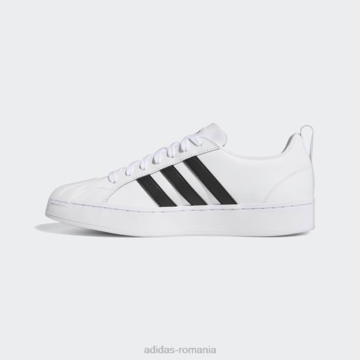 Adidas pantofi adidas albi streetcheck cloudfoam court bărbați alb negru 2JBN4749