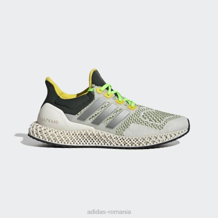 Adidas pantofi albi ultra 4d bărbați alb/metalic/galben 2JBN4432