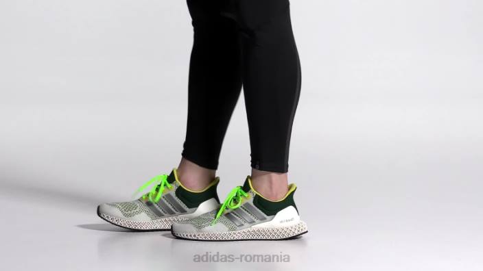 Adidas pantofi albi ultra 4d bărbați alb/metalic/galben 2JBN4432