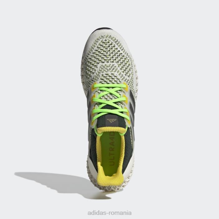 Adidas pantofi albi ultra 4d bărbați alb/metalic/galben 2JBN77