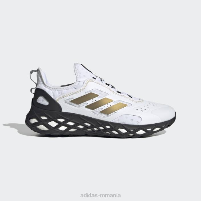 Adidas pantofi albi web boost bărbați alb/auriu metalic/negru 2JBN4235