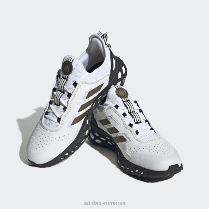 Adidas pantofi albi web boost bărbați alb/auriu metalic/negru 2JBN4235