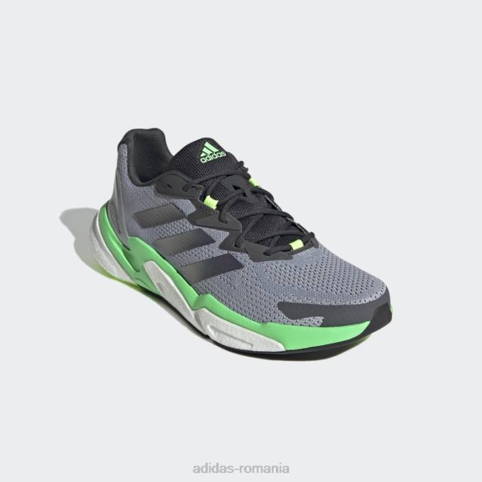Adidas pantofi argintii x9000l3 bărbați argintiu/negru/verde 2JBN12988