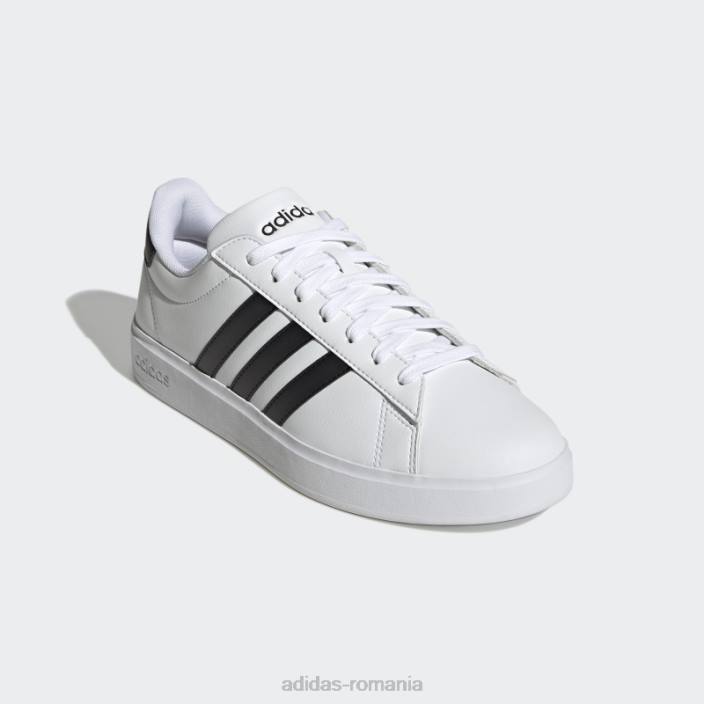 Adidas pantofi confort grand court cloudfoam negri bărbați alb negru 2JBN353