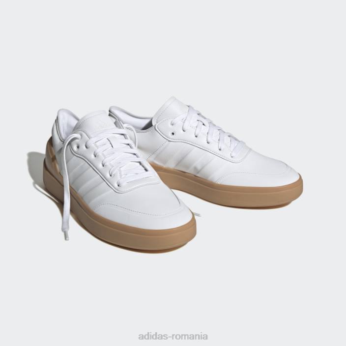 Adidas pantofi court revival alb adidas bărbați alb/gumă 2JBN4104