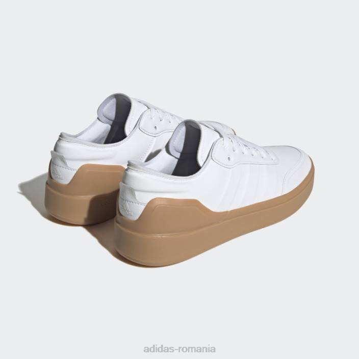 Adidas pantofi court revival alb adidas bărbați alb/gumă 2JBN4104