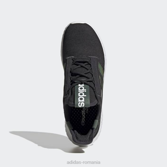 Adidas pantofi de alergare capturar 2.0 cloudfoam lifestyle negri bărbați oxid negru/verde 2JBN4675