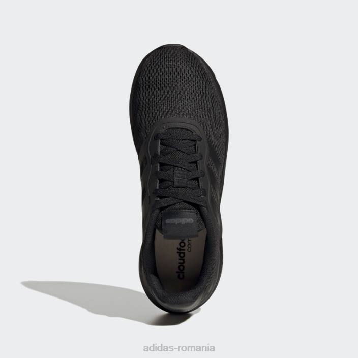 Adidas pantofi de alergare stil de viață nebzed cloudfoam negri bărbați alb negru 2JBN12382