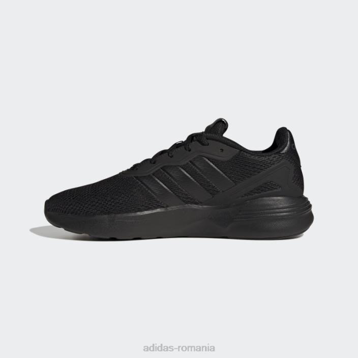 Adidas pantofi de alergare stil de viață nebzed cloudfoam negri bărbați alb negru 2JBN12382