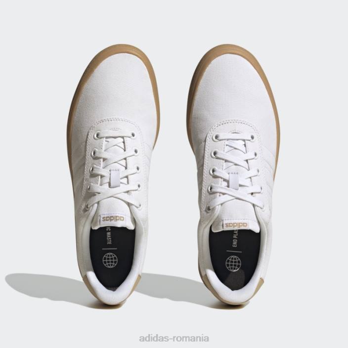 Adidas pantofi de skateboard vulc raid3r alb bărbați alb/bej 2JBN4022