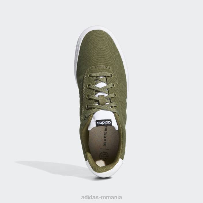 Adidas pantofi de skateboard vulc raid3r olive bărbați măsliniu/alb 2JBN4460