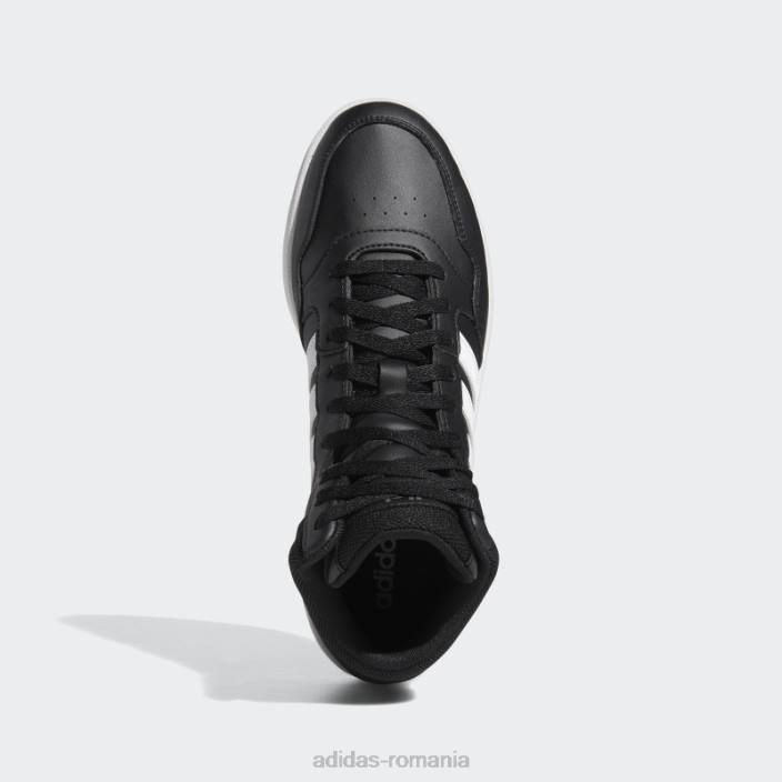 Adidas pantofi hoops 3.0 mid classic vintage negri bărbați negru/alb/gri 2JBN4766