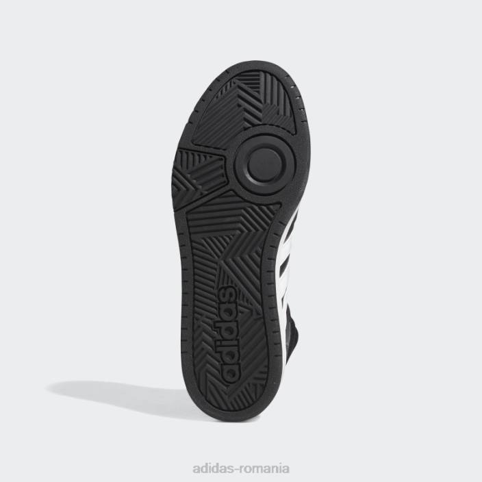 Adidas pantofi hoops 3.0 mid classic vintage negri bărbați negru/alb/gri 2JBN4766