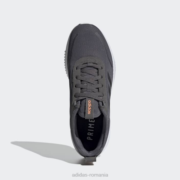 Adidas pantofi lite racer rebold gri bărbați gri/negru/portocaliu 2JBN446