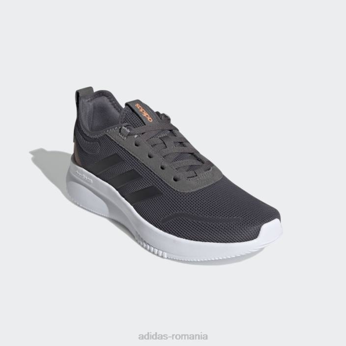 Adidas pantofi lite racer rebold gri bărbați gri/negru/portocaliu 2JBN446