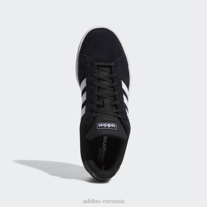 Adidas pantofi negri Grand Court bărbați alb negru 2JBN13066