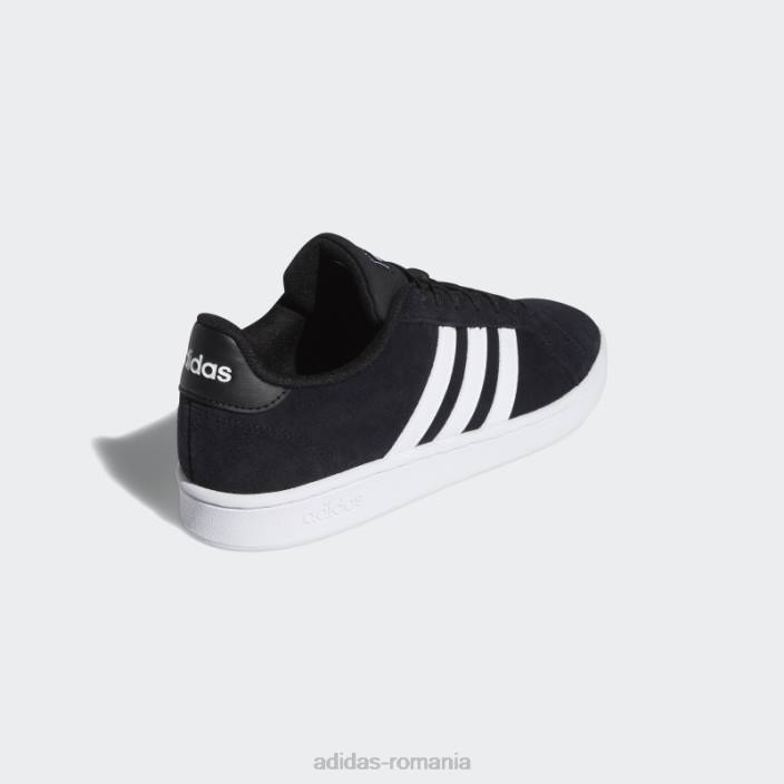 Adidas pantofi negri Grand Court bărbați alb negru 2JBN13066