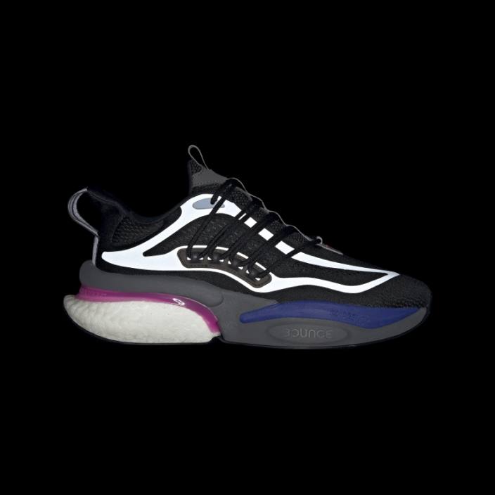 Adidas pantofi negri alphaboost v1 sustainable boost bărbați zori negru/fucsia/albastru 2JBN4072
