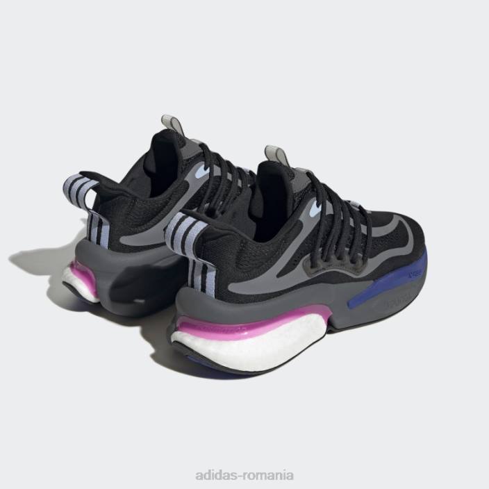 Adidas pantofi negri alphaboost v1 sustainable boost bărbați zori negru/fucsia/albastru 2JBN4072