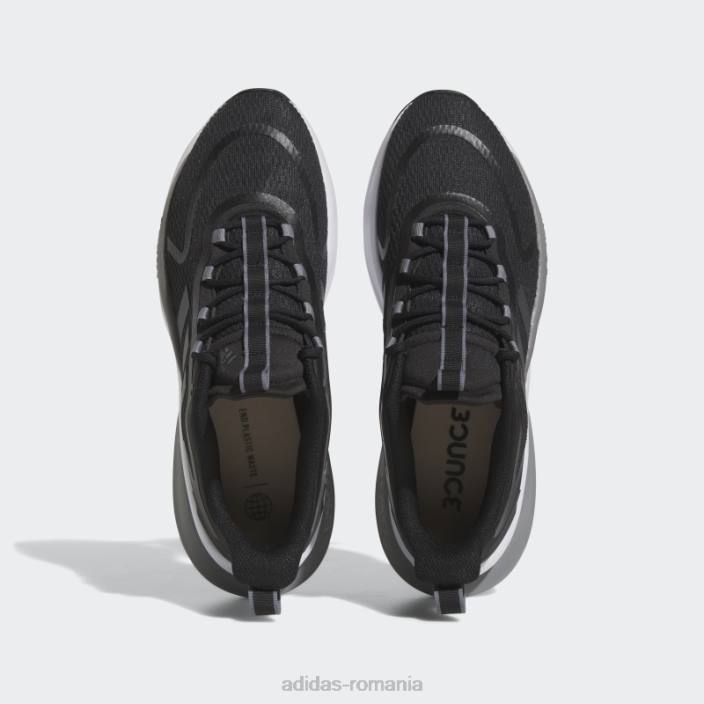 Adidas pantofi negri alphabounce+ sustainable bounce bărbați negru/carbon/gri 2JBN3964
