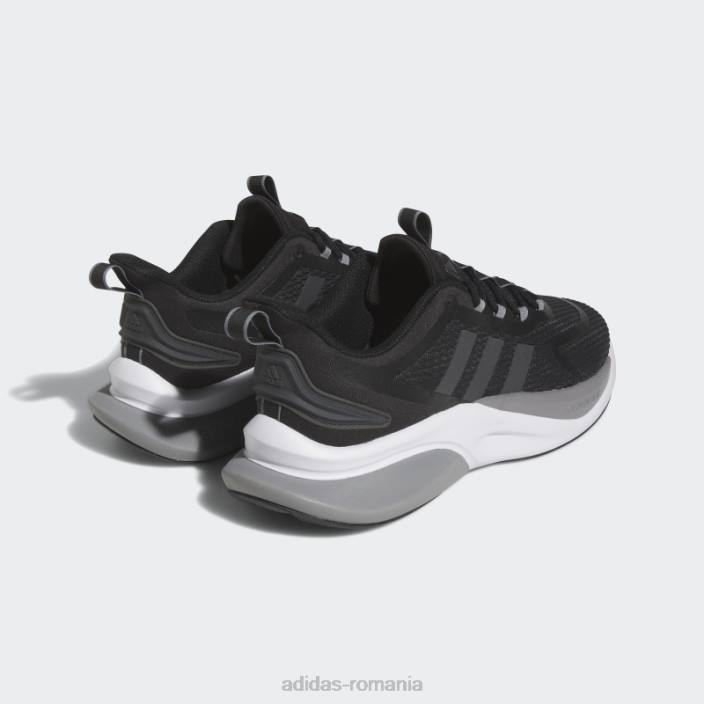 Adidas pantofi negri alphabounce+ sustainable bounce bărbați negru/carbon/gri 2JBN3964