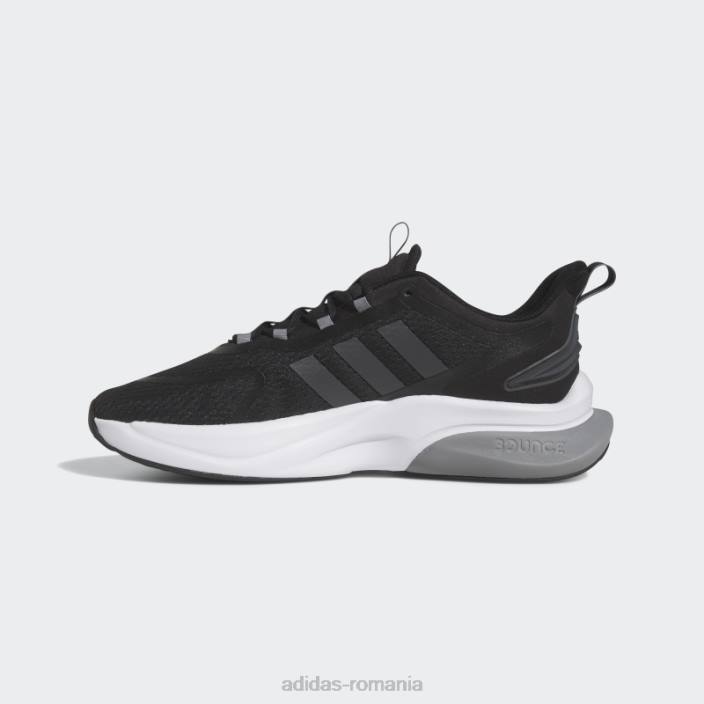 Adidas pantofi negri alphabounce+ sustainable bounce bărbați negru/carbon/gri 2JBN3964