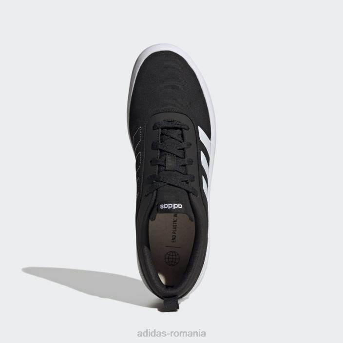 Adidas pantofi negri futurevulc lifestyle skateboarding bărbați alb negru 2JBN4073