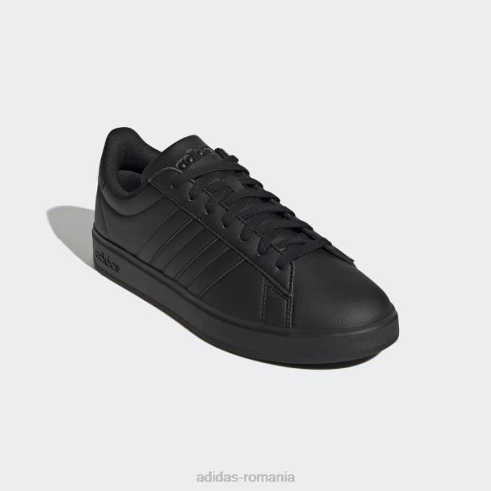 Adidas pantofi negri grand court cloudfoam confort adidas bărbați alb negru 2JBN4389