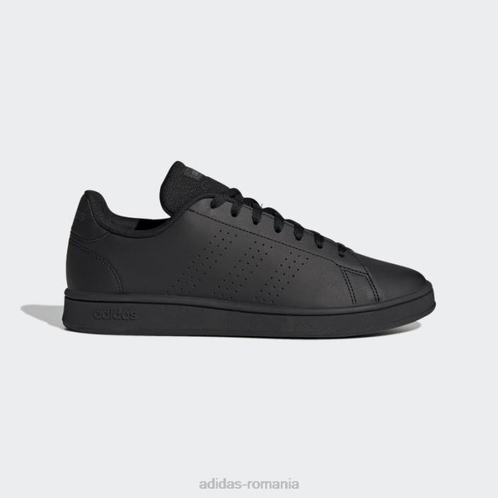 Adidas pantofi negri pentru stil de viață avantaj court adidas bărbați gri inchis 2JBN375