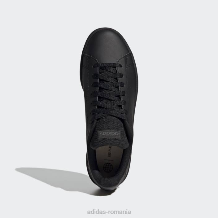 Adidas pantofi negri pentru stil de viață avantaj court adidas bărbați gri inchis 2JBN375