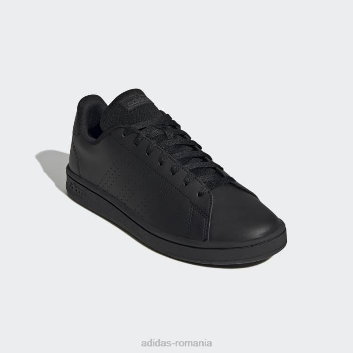 Adidas pantofi negri pentru stil de viață avantaj court adidas bărbați gri inchis 2JBN375