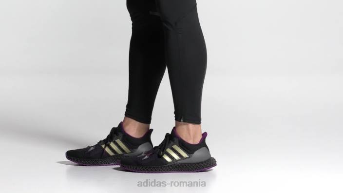 Adidas pantofi ultra 4d negri adidas bărbați negru/auriu metalic/violet 2JBN4692