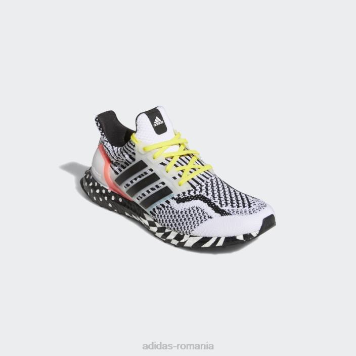 Adidas pantofi ultraboost 5 DNA alb bărbați alb/negru/turbo 2JBN4478