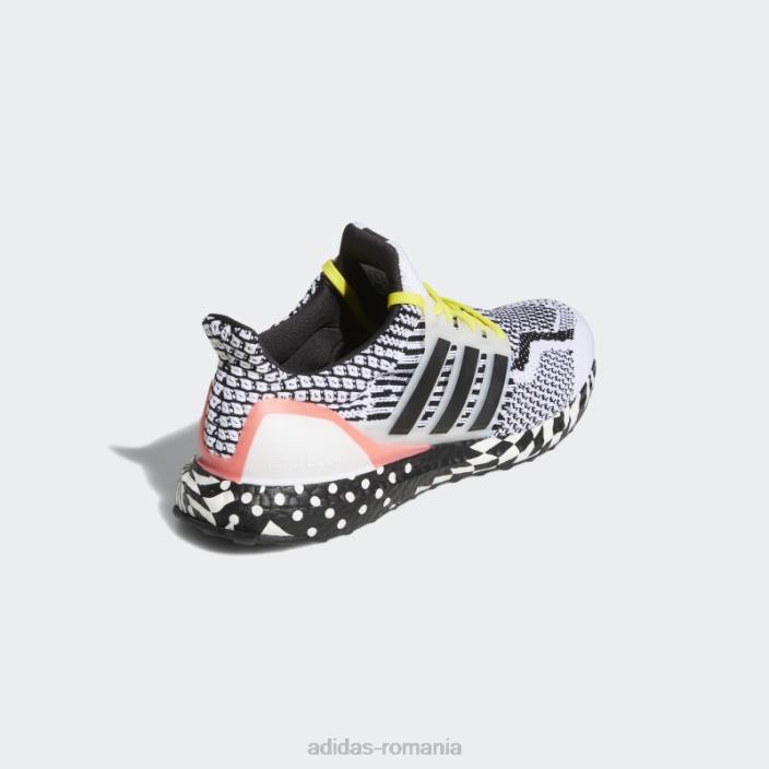 Adidas pantofi ultraboost 5 DNA alb bărbați alb/negru/turbo 2JBN4478