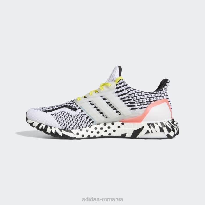 Adidas pantofi ultraboost 5 DNA alb bărbați alb/negru/turbo 2JBN4478