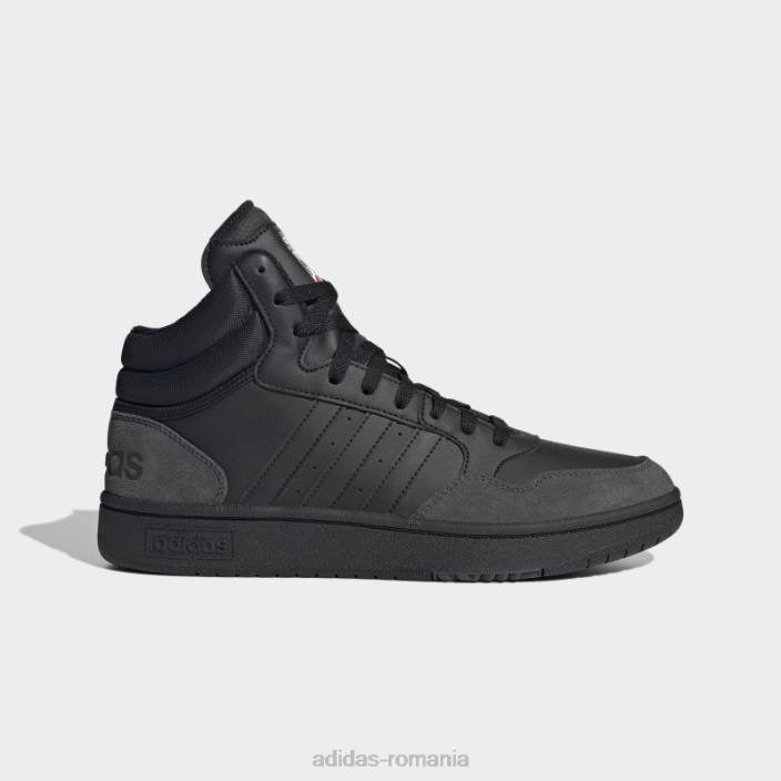Adidas pantofi vintage clasici de baschet black hoops 3.0 bărbați negru/carbon 2JBN4403