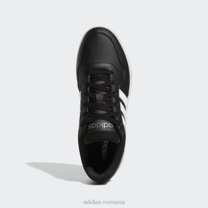 Adidas pantofi vintage clasici low hoops 3.0 negri bărbați negru/alb/gri 2JBN4456