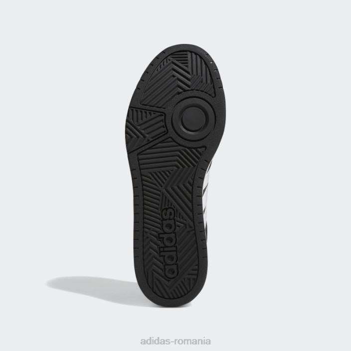 Adidas pantofi vintage clasici low hoops 3.0 negri bărbați negru/alb/gri 2JBN4456