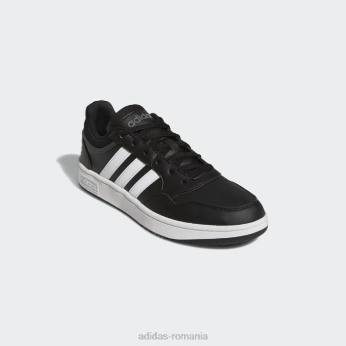Adidas pantofi vintage clasici low hoops 3.0 negri bărbați negru/alb/gri 2JBN4456