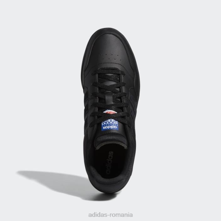 Adidas pantofi vintage hoops 3.0 low clasici negri bărbați alb negru 2JBN4100